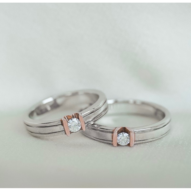 Cincin kawin/ cincin nikah/ cincin pernikahan berlian DRF00243/244