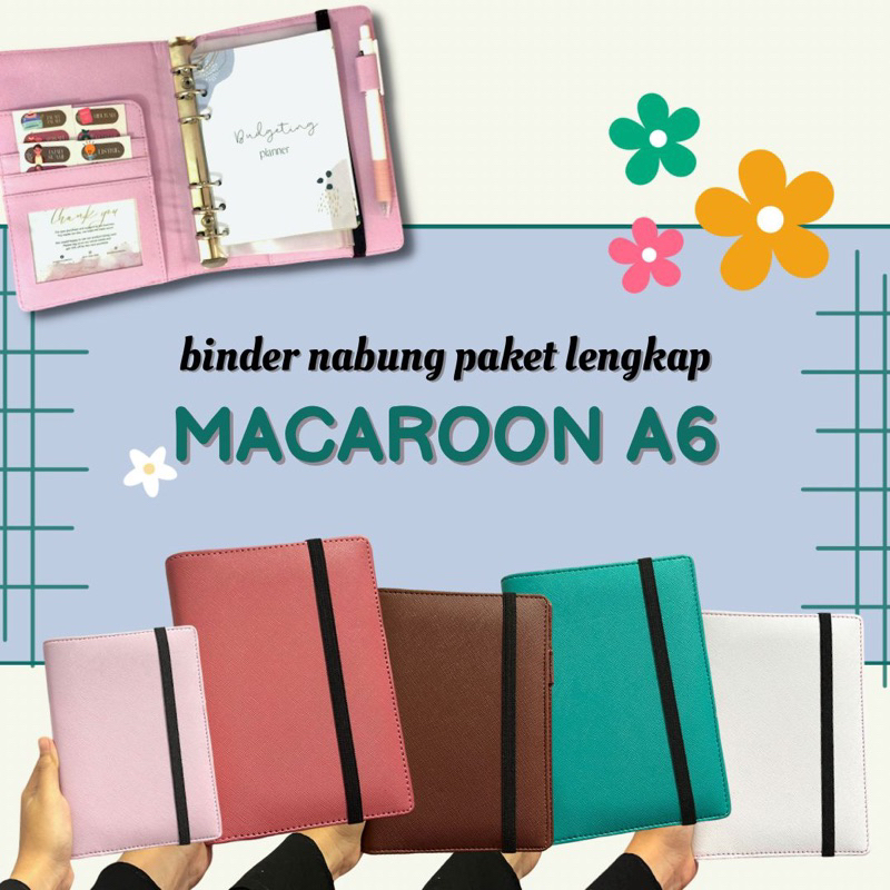 

BINDER POLOS UKURAN A6 / BINDER MENABUNG KEUANGAN MACAROON A6