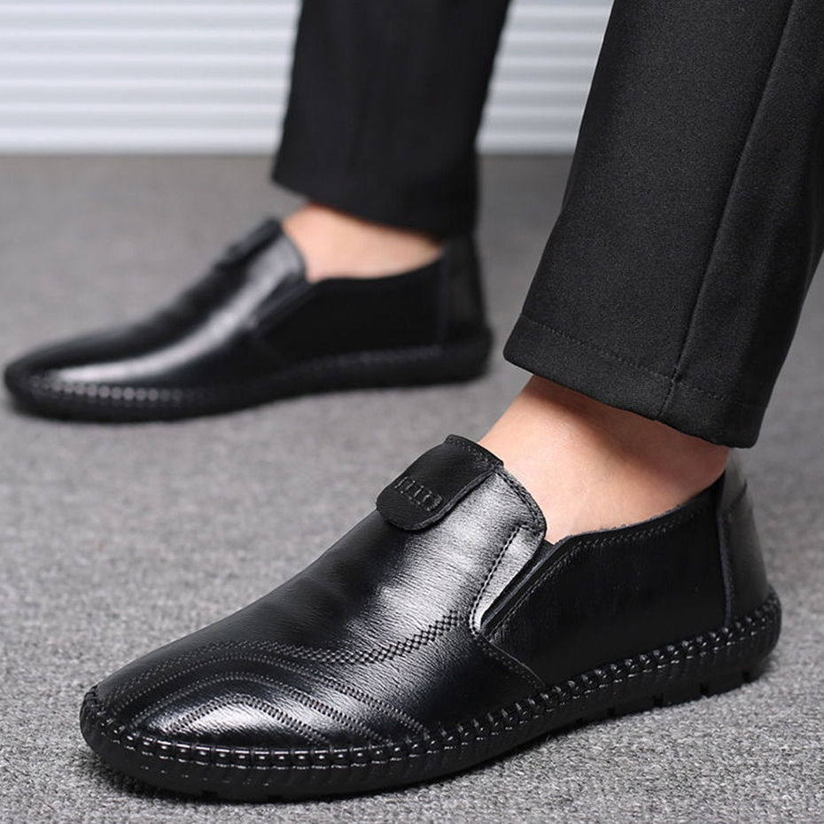 Sepatu Pantofel Pria Sepatu Formal Sepatu Kerja Kantor Sepatu Slip On Casual Shoes - OS403