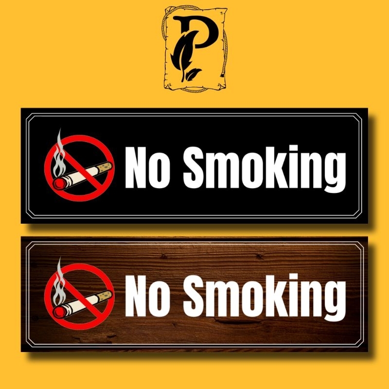 

Papan Tanda No Smoking, Wall Decor, Sign in