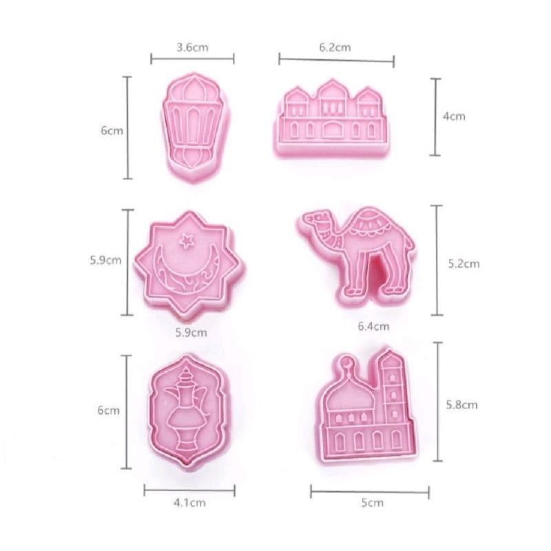 Cetakan kuker kue kering biskuit lebaran mubarak
