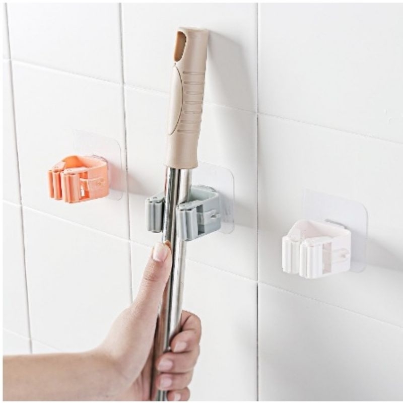 Gantungan Penggantung Cantolan Sapu Pel Dinding Mop Holder
