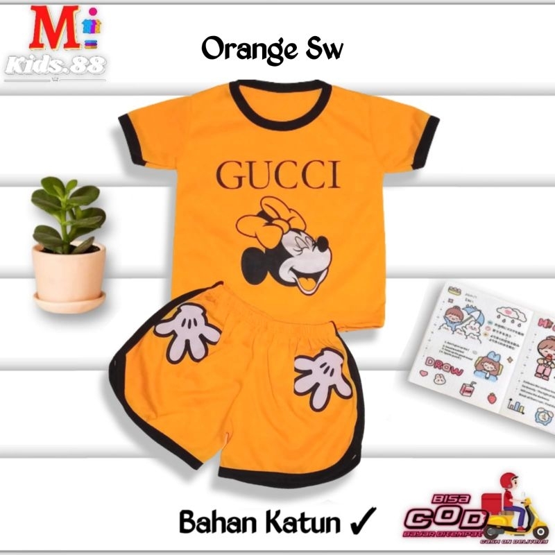 Setelan Playset Cupa Cup Baju Anak MICKEY /Set Anak Balita/Setelan Anak Unisex  Buat Usia 0-4 tahun