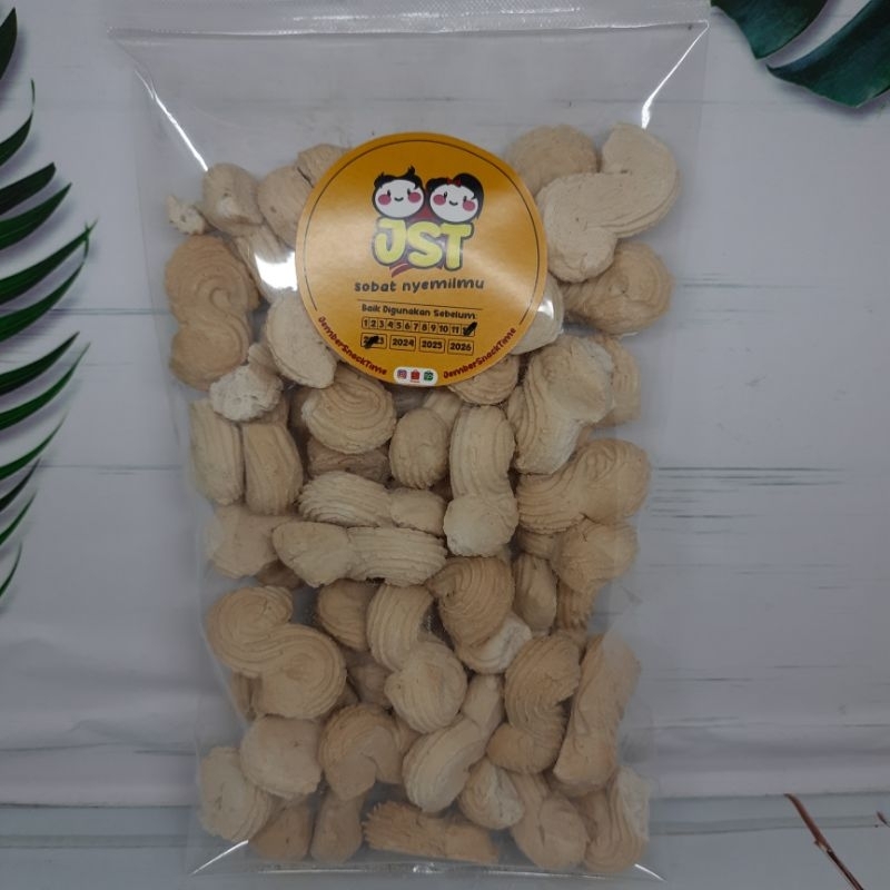 

[250gr] Kue Kering Sagu Semprit Santan Letter S Cemilan Jember Snack Time