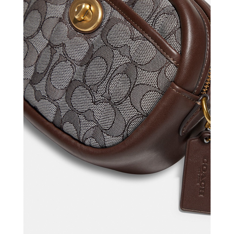Coach Small Camera Bag In Signature Jacquard With Quilting (C5275)