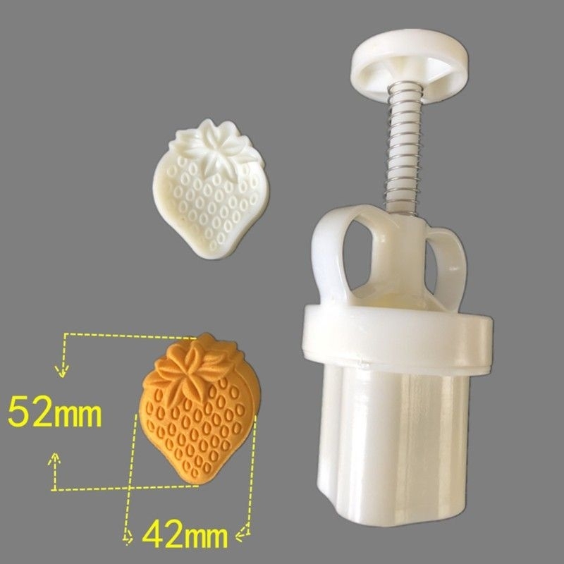 cetakan nastar kue mound cake bentuk strawberi