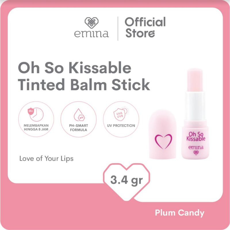 EMINA Oh So Kissable Tinted Balm Stick 3.4g