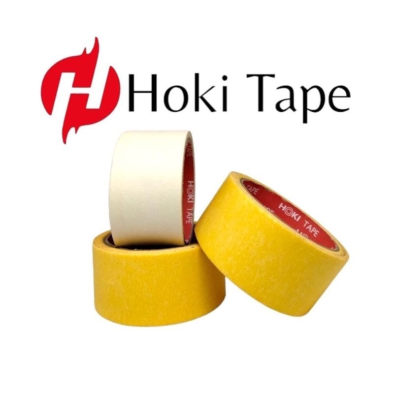 

Lakban Kertas Masking Tape 45mm x 25Yard Isolasi Kertas