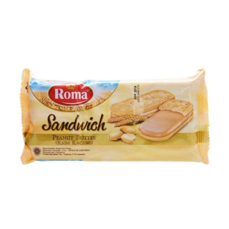 

ROMA SANDWICH PEANUT BUTTER 216G