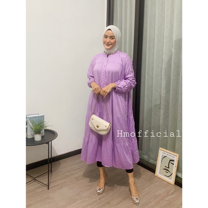 Raisa Midi Dress Rayon Twill Ori