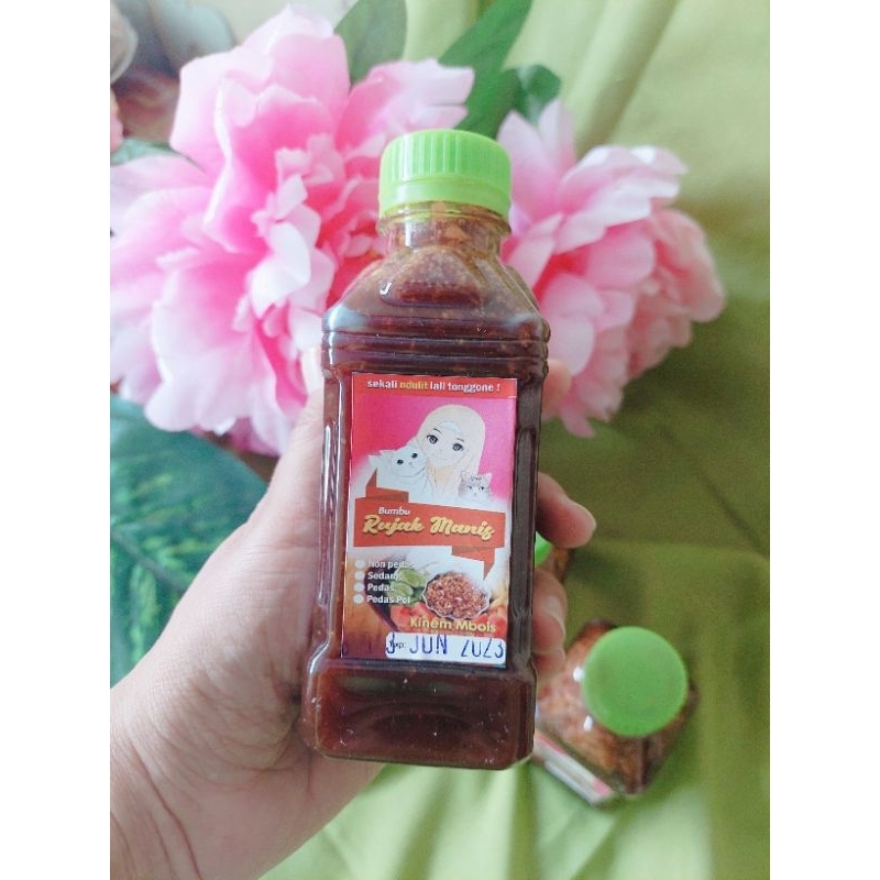 

Sambel Rujak Manis Kinem Mbois isi 350 gram