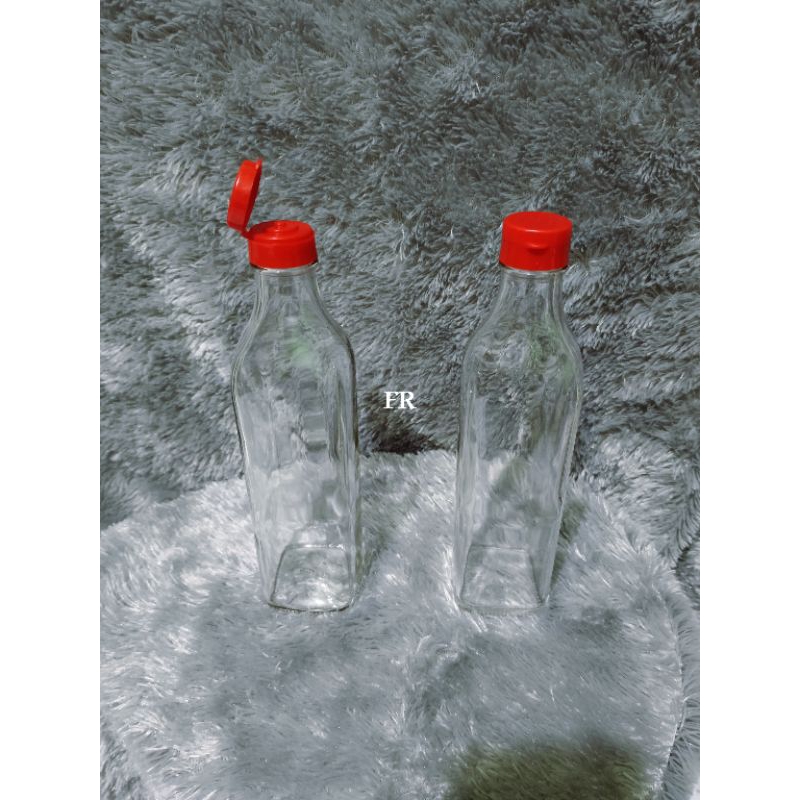 Botol kaca kotak 350ml botol kaca kotak tutup fliptop