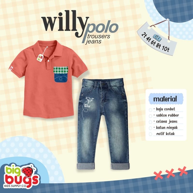 Ready‼️ Set Willy Polo Anak Cowok by Bigbugs