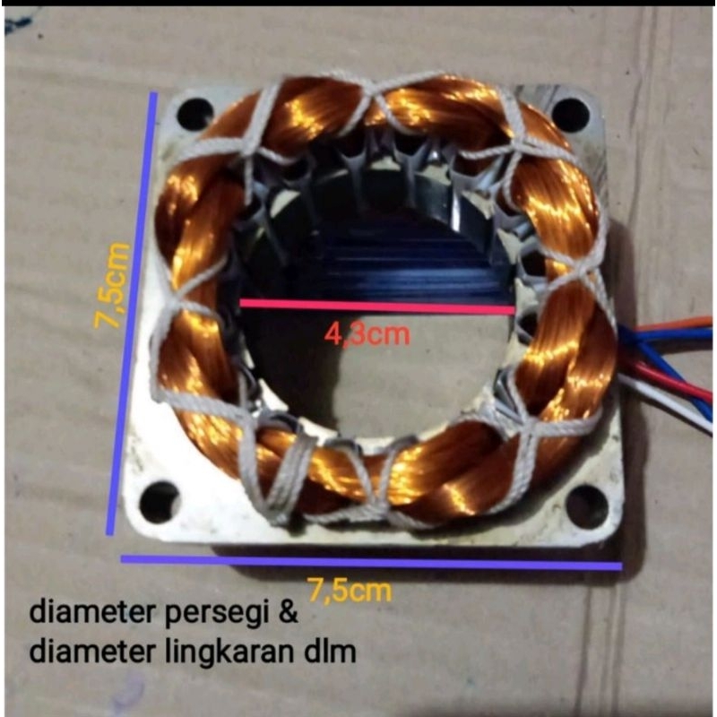 sepul /lilitan stator dinamo kipas angin maspio