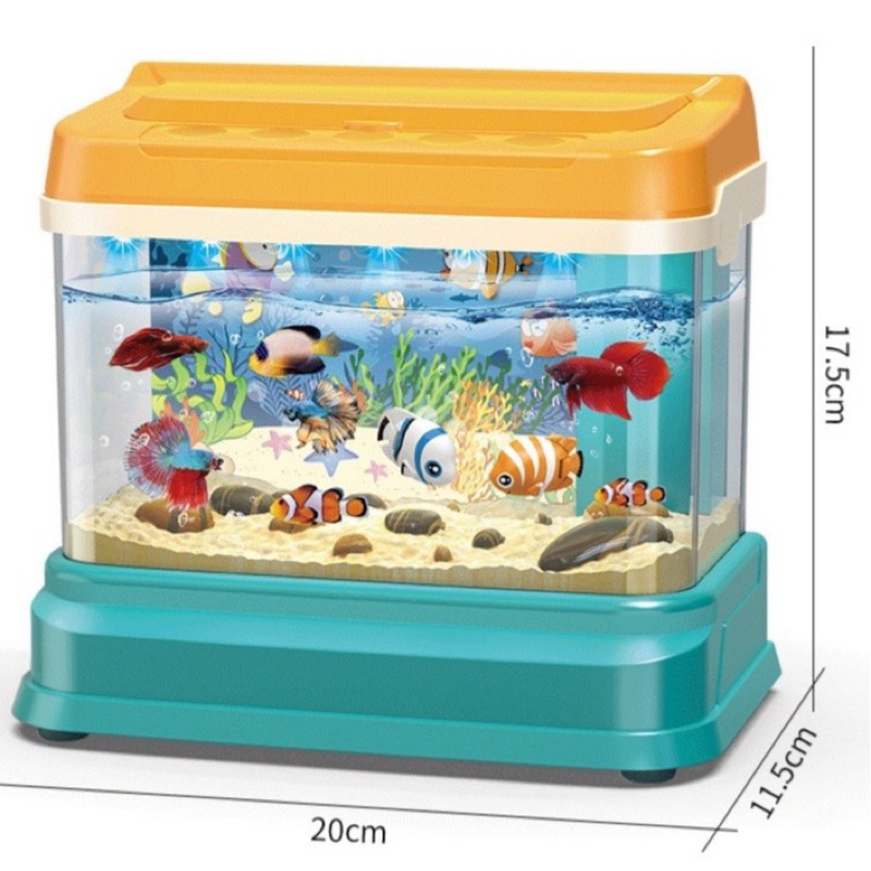 Mainan anak aquarium pancing ikan/ Set aquarium mainan mini