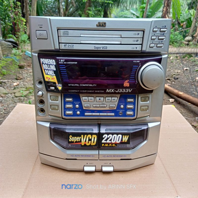 Head Compo JVC MX-j333v bekas fungsi Aux dan RadioFM