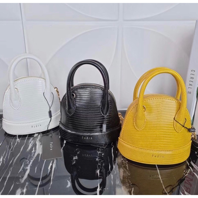 TAS SELEMPANG PEDRO MINI LIZARD WANITA TOP HANDLE BAG - 70100