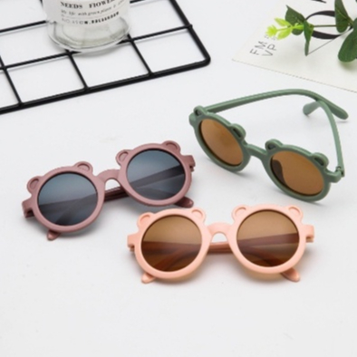 Kacamata Anak Motif Bear Sunnies Sunglasses Karakter Beruang Kaca Mata Hitam High Quality Kids Murah Berkualitas