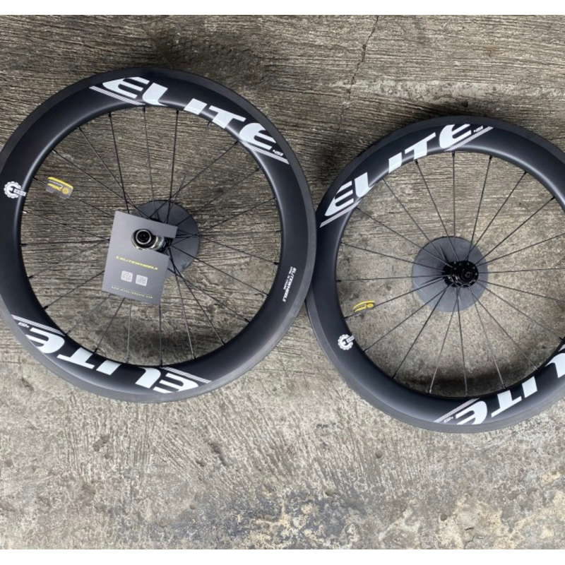 wheelset Elite carbon 20 murni 406 vbrake RIMBRAKE
