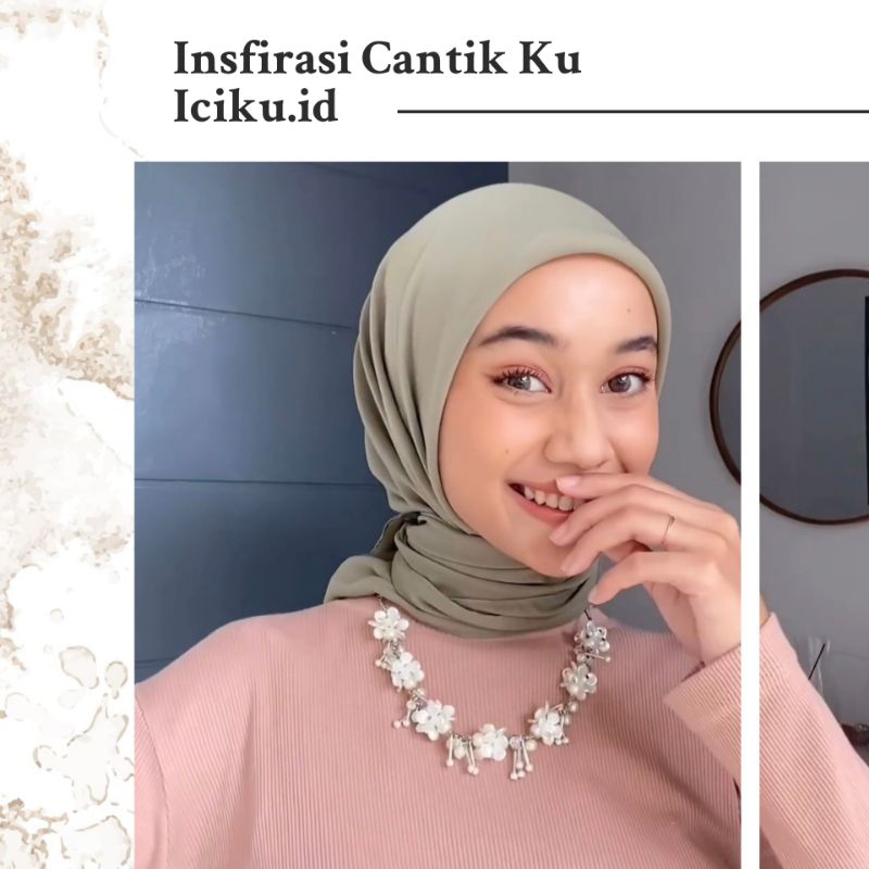 Kalung Hijab Panjang Bunga Kristal Necklace Premium Aksesoris Beads