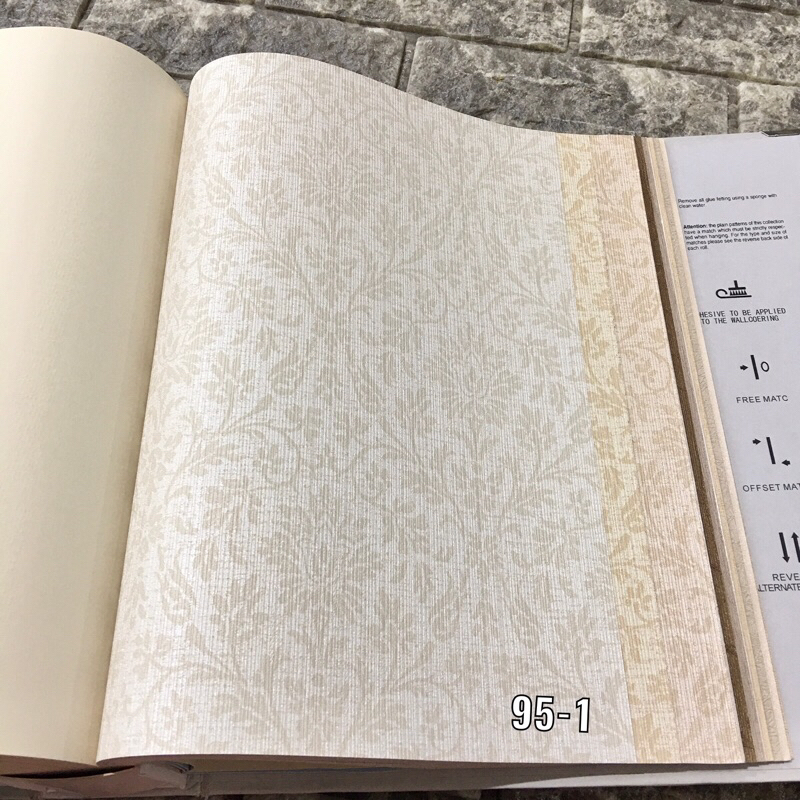 Wallpaper dinding murah motif romansa klasik moderen NW