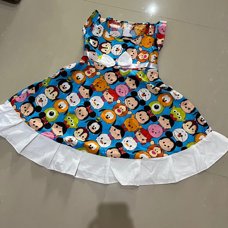 Dress anak 4 5 6 tahun cewek perempuan dress karakter HK Tsum&quot; Mickey