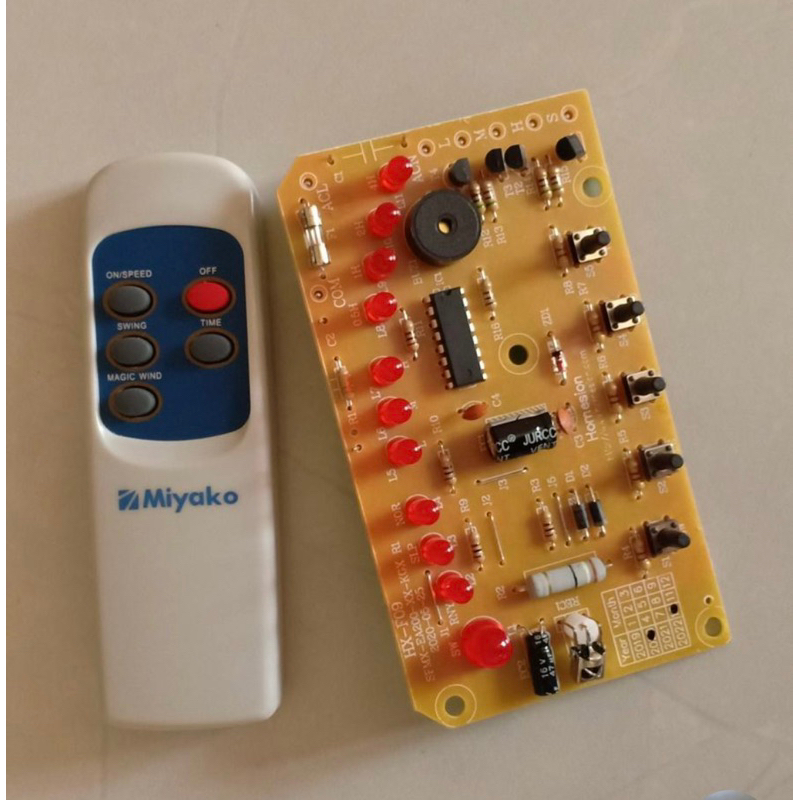 Remot dan modul kipas angin miyako original