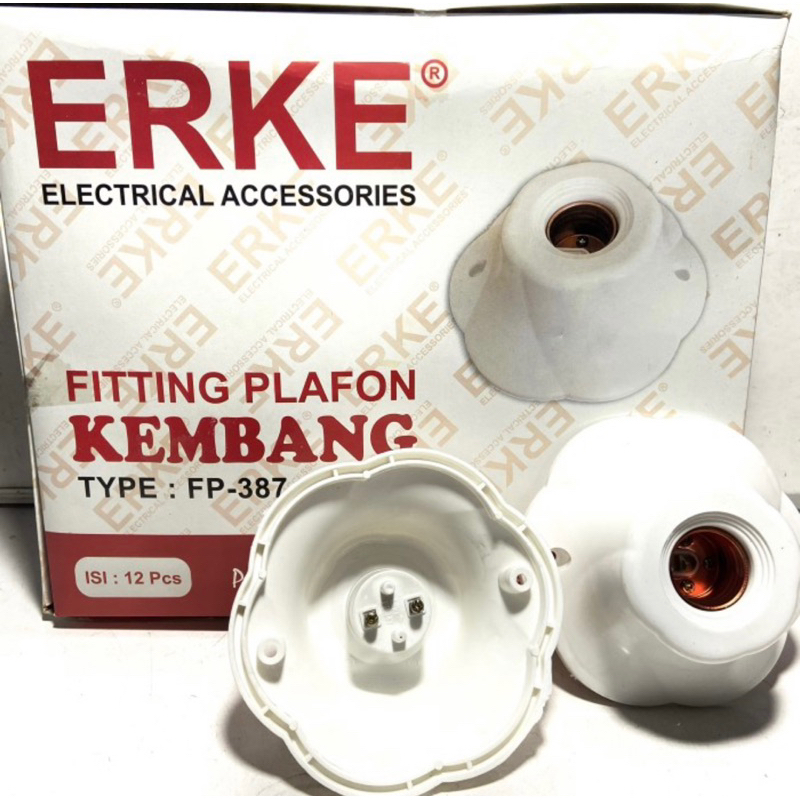 FITTING PLAVON Kembang  ERKE FP 388 FITTING PLAFON ERKE UNIK