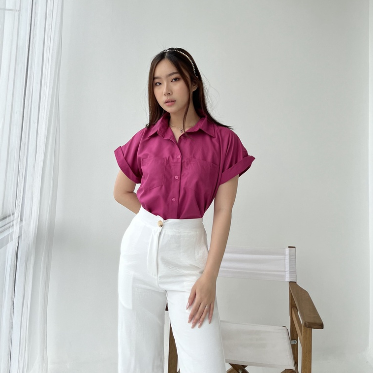 Sierra Blouse / Korean Casual Top / Blouse Wanita