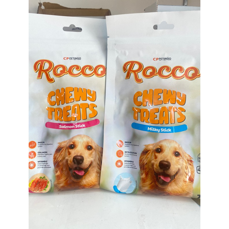 Rocco Chewy Treats Snack Dog Anjing 70gr