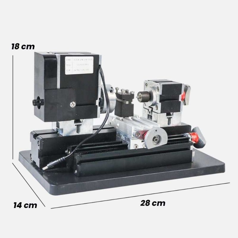 Tool The First Mesin Bubut Mini Lathe Wood Metalworking 60W - TZ20002MG