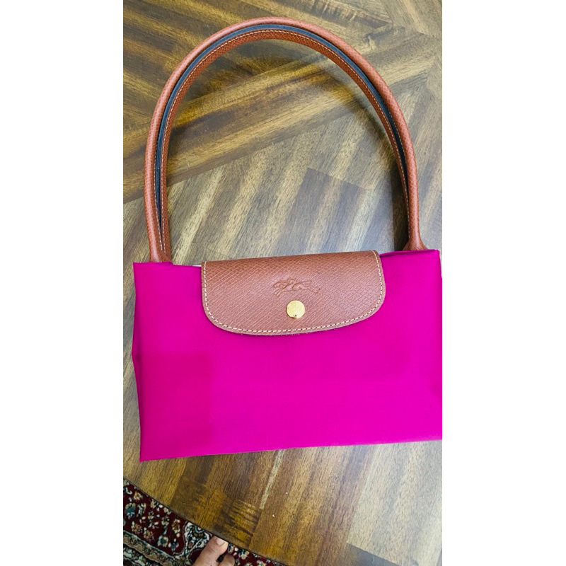 Longchamp Le Pliage Shoulder Fuschia Size L