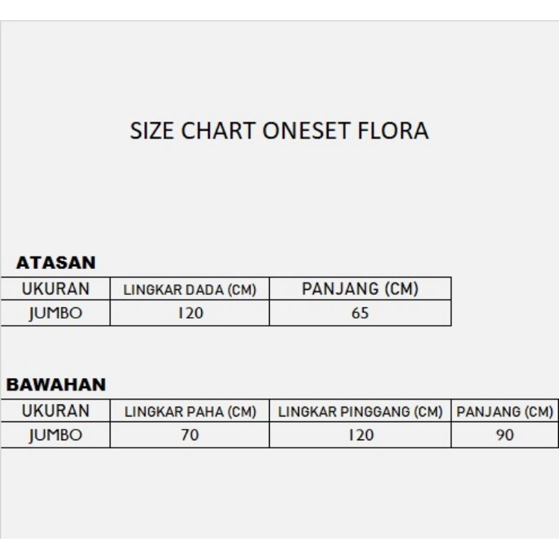 SET FLORA ONE SET JUMBO SETELAN RAYON JUMBO  MUSLIM JUMBO