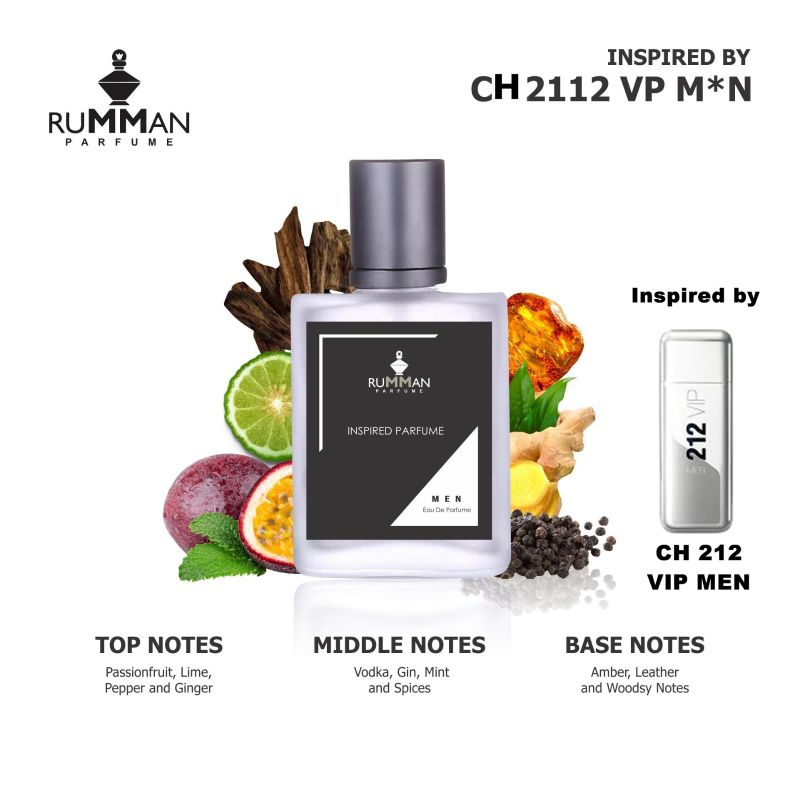 Parfum CH212 Vip MEN Parfume Farfum Farpum Minyak Wangi Pria Cowok Laki Wangi Tahan Lama for Man