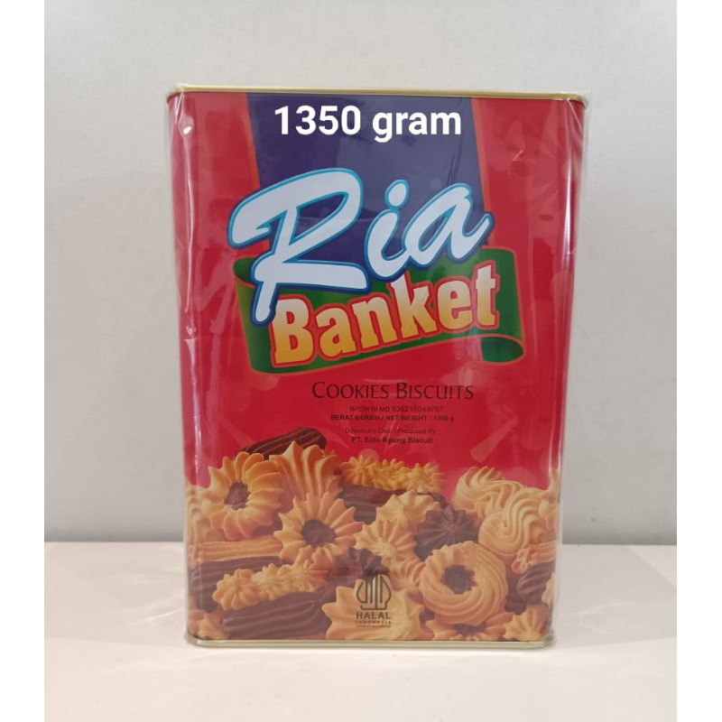 

BISCUIT COOKIES "RIA" BANKET KALENG 1350 Gram.