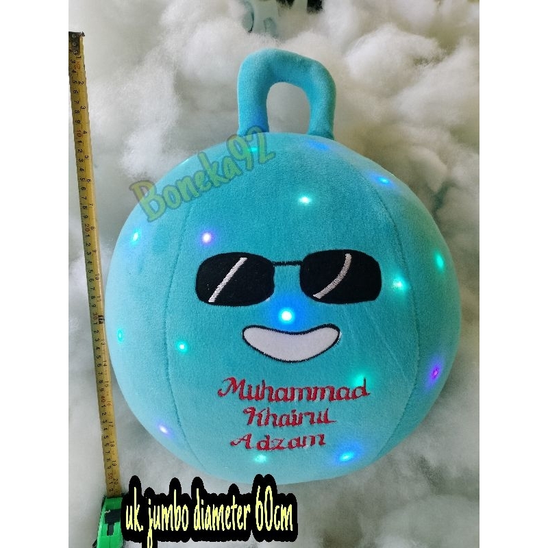 Boneka ukir nama//boneka lato-lato jumbo free lampu led//lato-lato jumbo free nama