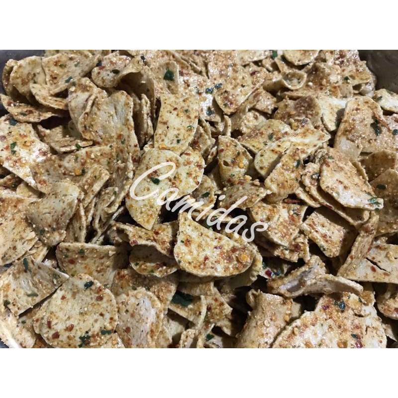 

Basreng bumbu kacang daun jeruk/baso goreng original pedas