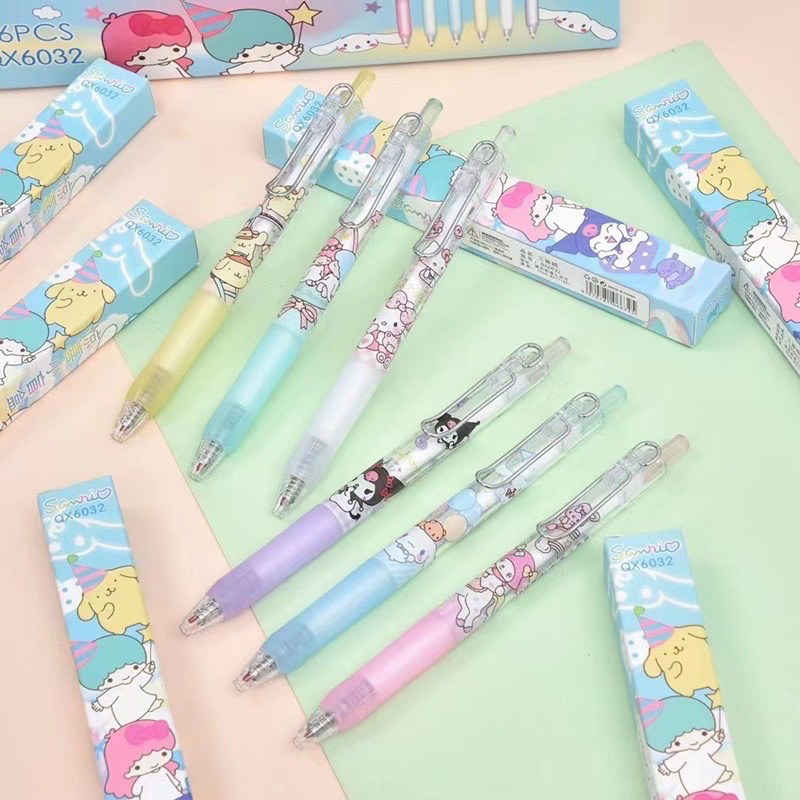 KENSHO Pen Cetek 0.5 mm Karakter Premium Aesthetic Colour / Cute Pulpen/ Bolpen / Melody/ Kuromi/ Cinnamoroll