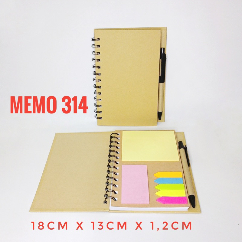 notesbook memo 314 buku memo souvenir memo sticky post it custom l