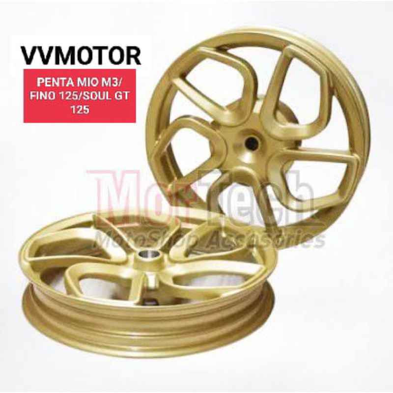 VELG RACING MIO M3/MIO Z/FINO 125/SOUL GT 125/GEAR 125 CHEMCO PENTA 1SET UK 215/250-14PNP