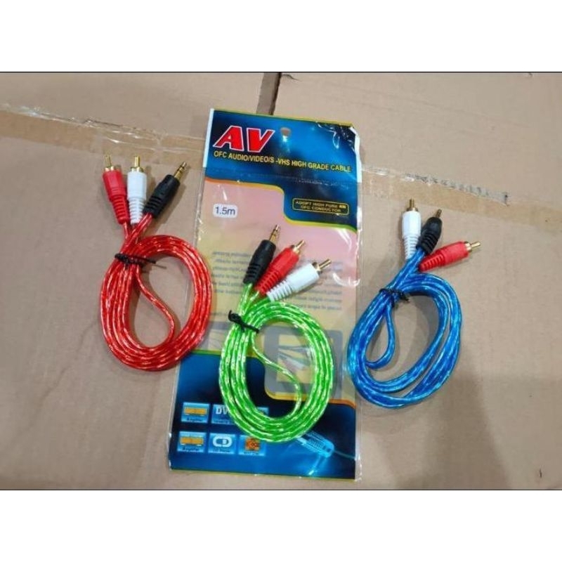 Kabel AUX AV 2in1 1.5M