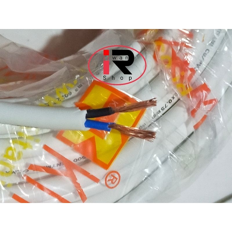 Kabel HYO 2 x 0,75 Kitani Per Meter / Kabel Serabut NYMHY Kitani 2 x 0.75 per meter