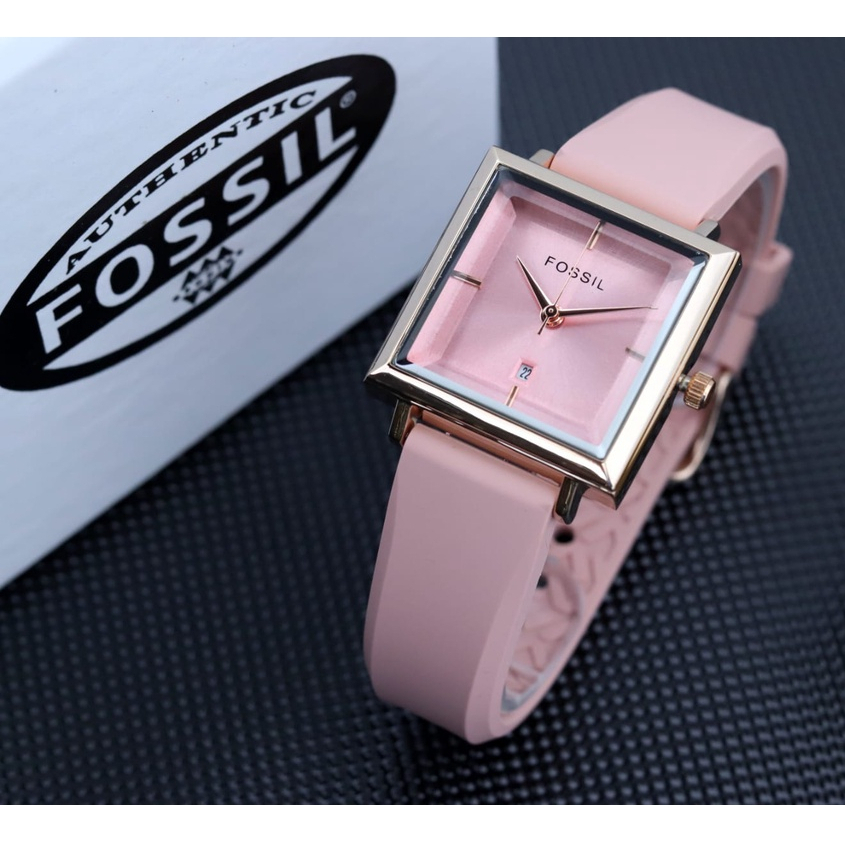 BISA COD✅Jam Tangan Wanita F-8726 Strap Karet Tanggal Aktif Free Batrai