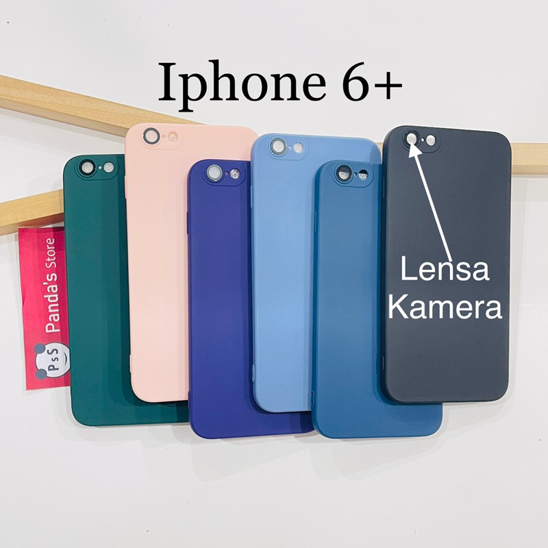 Case Iphone 6+ Lenspro Makaron Full Color Softcase Pro Lensa