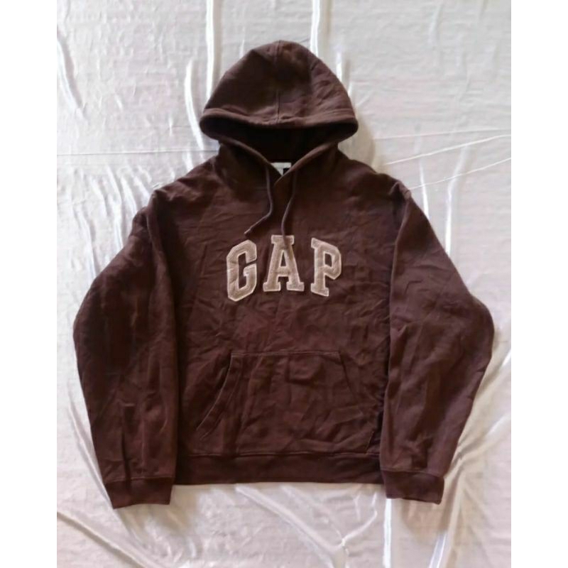 hoodie gap coklat