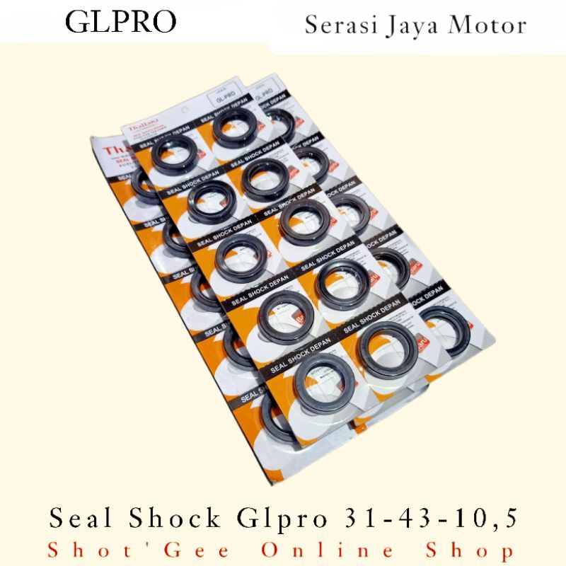 HARGA 1PCS/1BIJI SEAL SHOCK DEPAN GLPRO 31-43-10,5 GLPRO/MEGAPRO OLD NEW/CB150R/VERZA/GL MAX