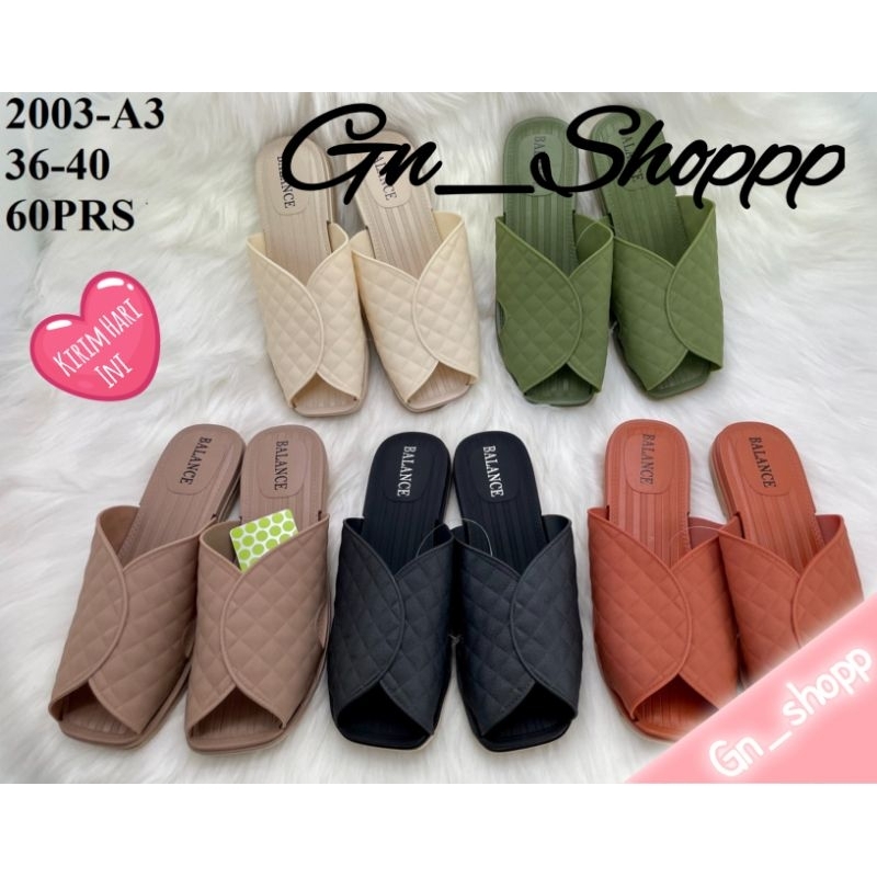 Sandal Wanita Slip on Jelly Import Terbaru Balance 2003-A3