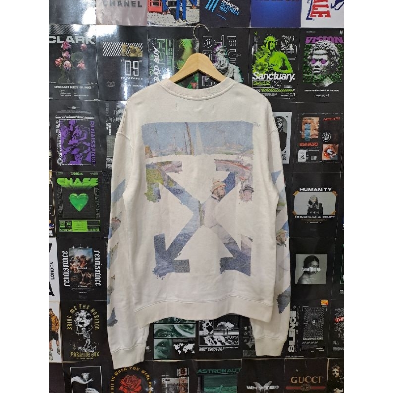 Crewneck Off-White SS19 Diag Arrow Second Original Preloved
