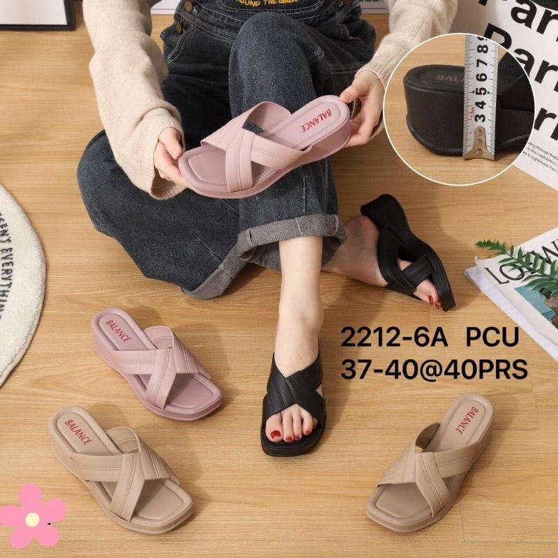 SANDAL BALANCE WEDGES SILANG TALI BESAR