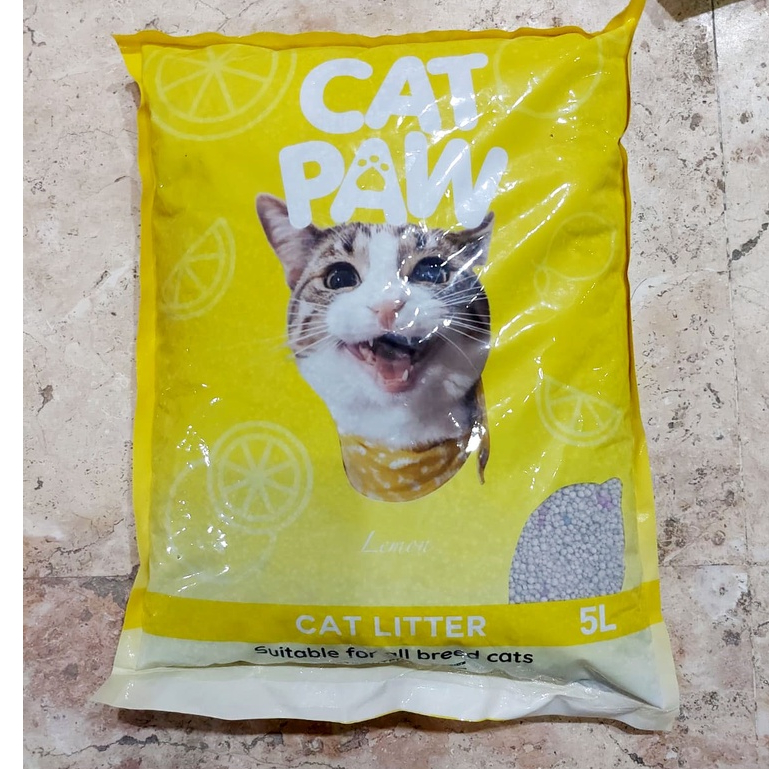 PASIR GUMPAL WANGI CAT PAW ANEKA AROMA GOOD QUALITY 5 LT